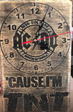 AC/DC themed clock. TNT