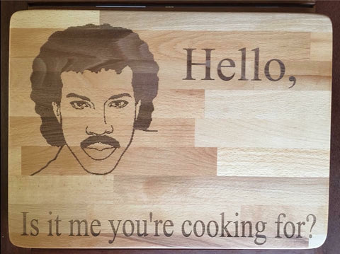 Hello is it me you’re cooking for?  themed board