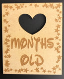 Cute baby age milestone plaques