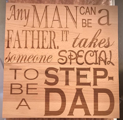 Stepdad mountable plaque