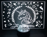 Unicorn acrylic sign, can be personalised with name!!