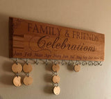 Family and friends celebrations calendar.