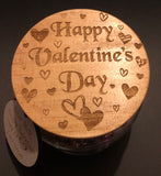 Valentine’s gifts!  Engraved chocolate jars